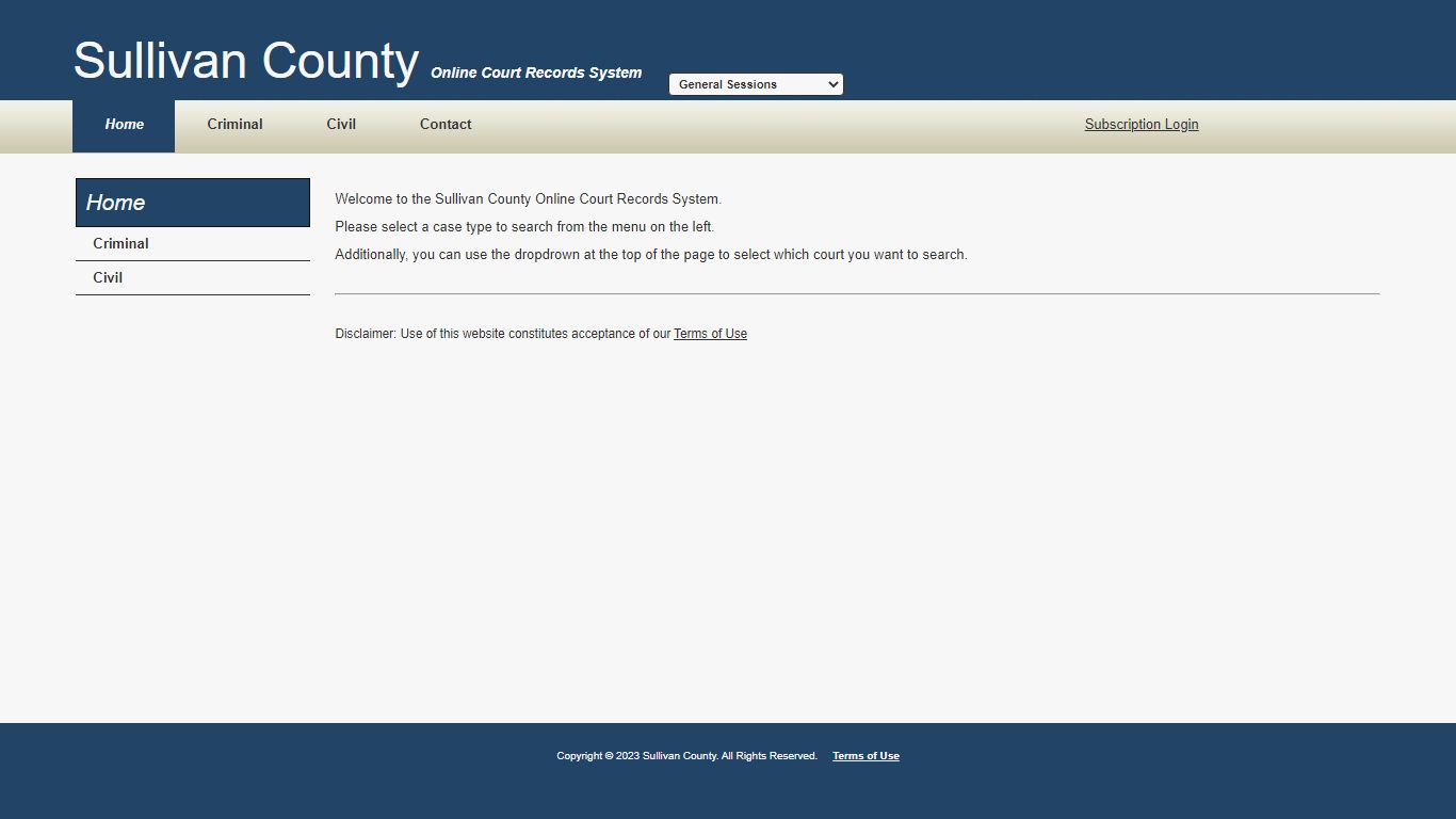 Sullivan County - Online Court Records